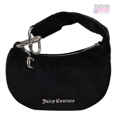 Bolso hobo pequeño Blossom de Juicy Couture en terciopelo negro