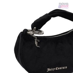 Bolso hobo pequeño Blossom de Juicy Couture en terciopelo negro