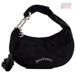 Bolso hobo pequeño Blossom de Juicy Couture en terciopelo negro
