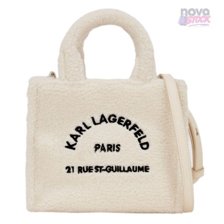 Bolso tote de borrego sintético Rue St-Guillaume de Karl Lagerfeld