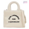 Bolso tote de borrego sintético Rue St-Guillaume de Karl Lagerfeld