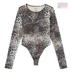 BODY DE NYLON CON ESTAMPADO DE LEOPARDO