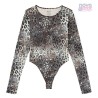 BODY DE NYLON CON ESTAMPADO DE LEOPARDO