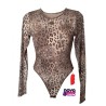BODY DE NYLON CON ESTAMPADO DE LEOPARDO