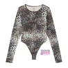 BODY DE NYLON CON ESTAMPADO DE LEOPARDO