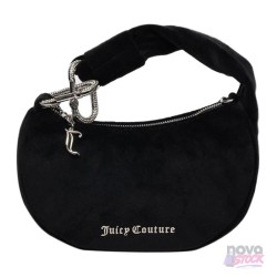 Bolso hobo pequeño Blossom de Juicy Couture en terciopelo negro